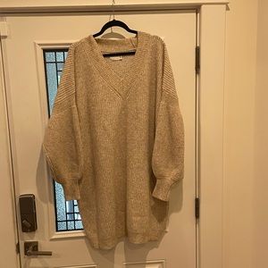 ASOS cream sweater dress - size 16 US (20 UK)